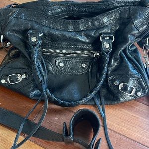 Balenciaga Classic City Small Leather Shoulder Bag